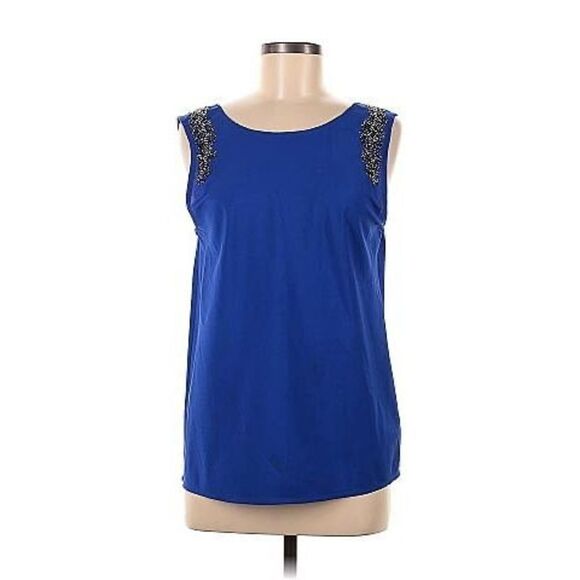 ✨Pearl Royal Blue Sequence Blouse✨ - Picture 1 of 6